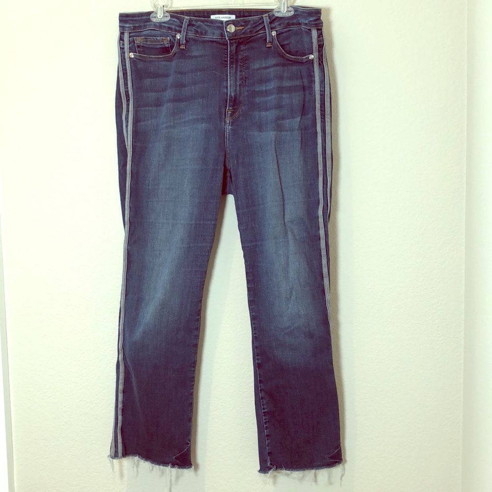 Good American High Rise Crop Jeans